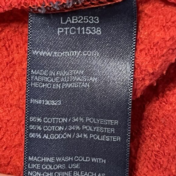 Tommy Hilfiger Red Zip Jacket Youth Size 6 H Logo Long Sleeves Zippered Hoodie - Picture 6 of 11